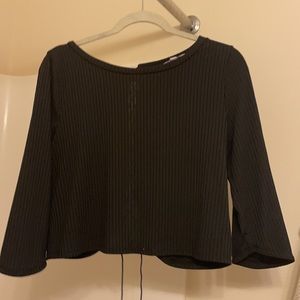 Black crop top